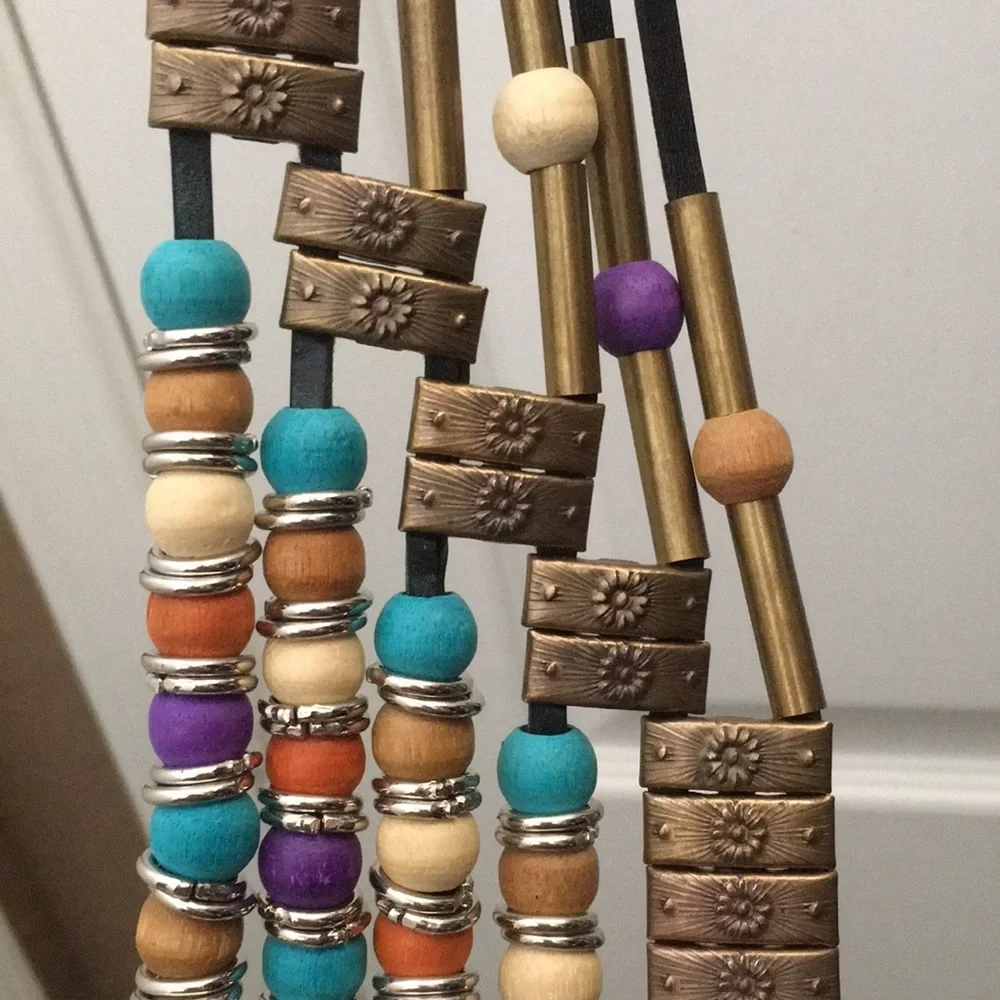 FINAL MARKDOWN Beaded Leather Belt